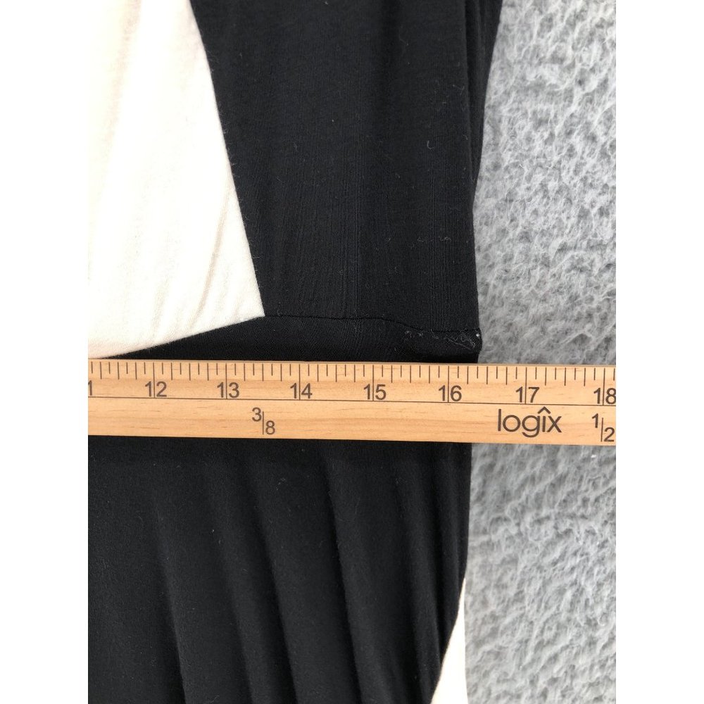Ann Taylor Black and White Colorblock Midi Dress - Picture 9 of 10